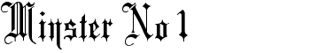 download Minster No 1 font