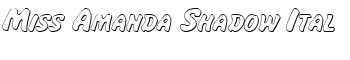 Miss Amanda Shadow Ital font