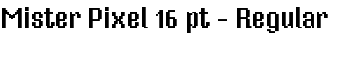download Mister Pixel 16 pt - Regular font