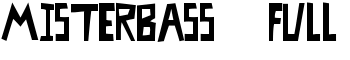 MisterBass  Full font