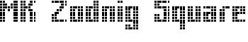 MK Zodnig Square font