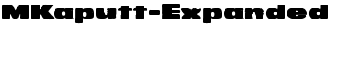 MKaputt-Expanded font