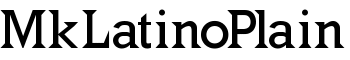 MkLatinoPlain font