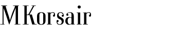 MKorsair font