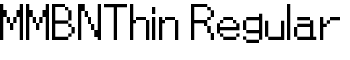 download MMBNThin Regular font
