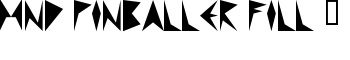 MND Pinballer Fill 1 font