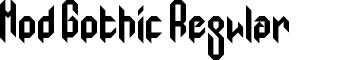 download Mod Gothic Regular font