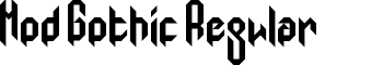 Mod Gothic Regular font