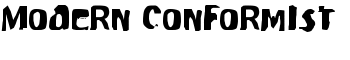 Modern Conformist font
