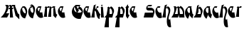 download Moderne Gekippte Schwabacher font