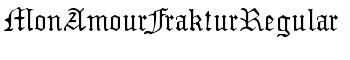 MonAmourFrakturRegular font