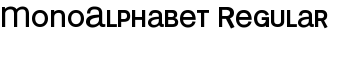 downloadMonoAlphabet Regular font