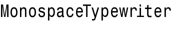 download MonospaceTypewriter font