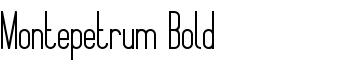 Montepetrum Bold font