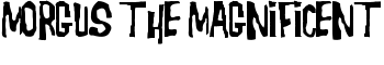 Morgus the Magnificent font