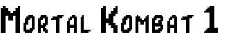 Mortal Kombat 1 font