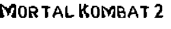 Mortal Kombat 2 font