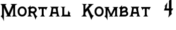 download Mortal Kombat 4 font