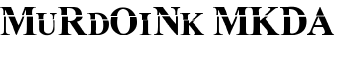 MuRdOiNk MKDA font