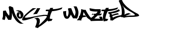 Most Wazted font