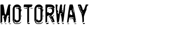 download Motorway font