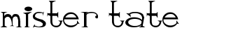 download mister tate font