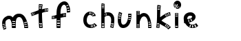 download MTF Chunkie font