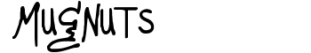 Mugnuts font