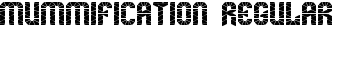 mummification Regular font