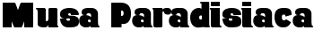 Musa Paradisiaca font