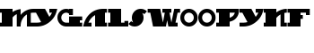 MyGalSwoopyNF font