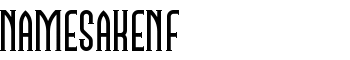 NamesakeNF font