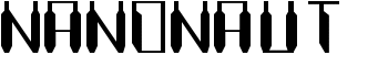 Nanonaut font