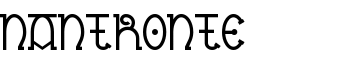 Nantronte font