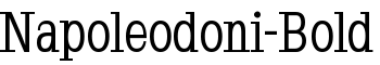 Napoleodoni-Bold font