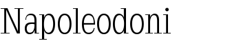 Napoleodoni font