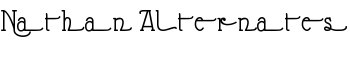 download Nathan Alternates font