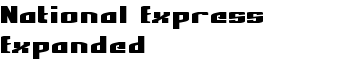 download National Express Expanded font