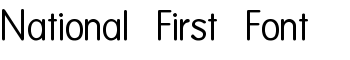download National First Font font