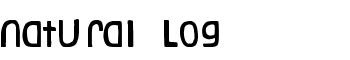 download Natural Log font