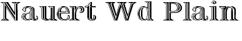 Nauert Wd Plain font