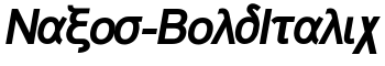 Naxos-BoldItalic font