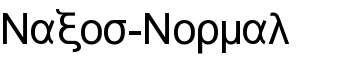 Naxos-Normal font