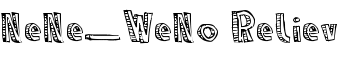 NeNe_WeNo Reliev font