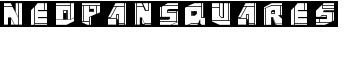 NeoPanSquares font