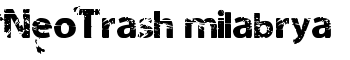 NeoTrash milabrya font