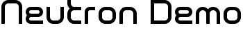 Neutron Demo font