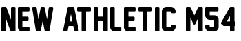 New Athletic M54 font