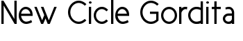 New Cicle Gordita font