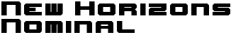 download New Horizons Nominal font